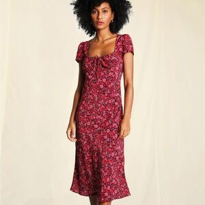 Rouje Ines Dress in Rosier Rouje size 36 small/medium